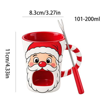 Taza fondue de chocolate · Papá Noel